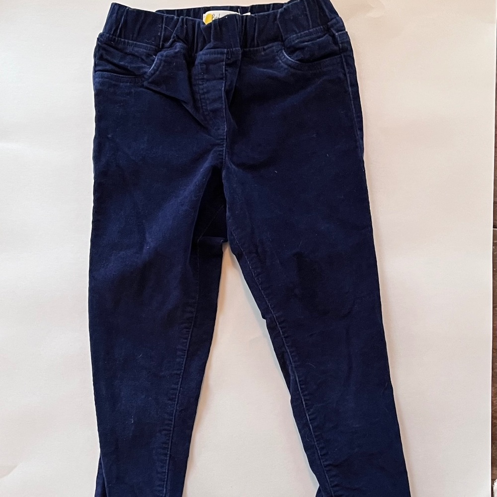 Mini Boden Dark Blue Corduroy pants in size 8. Elastic waste and back pockets
